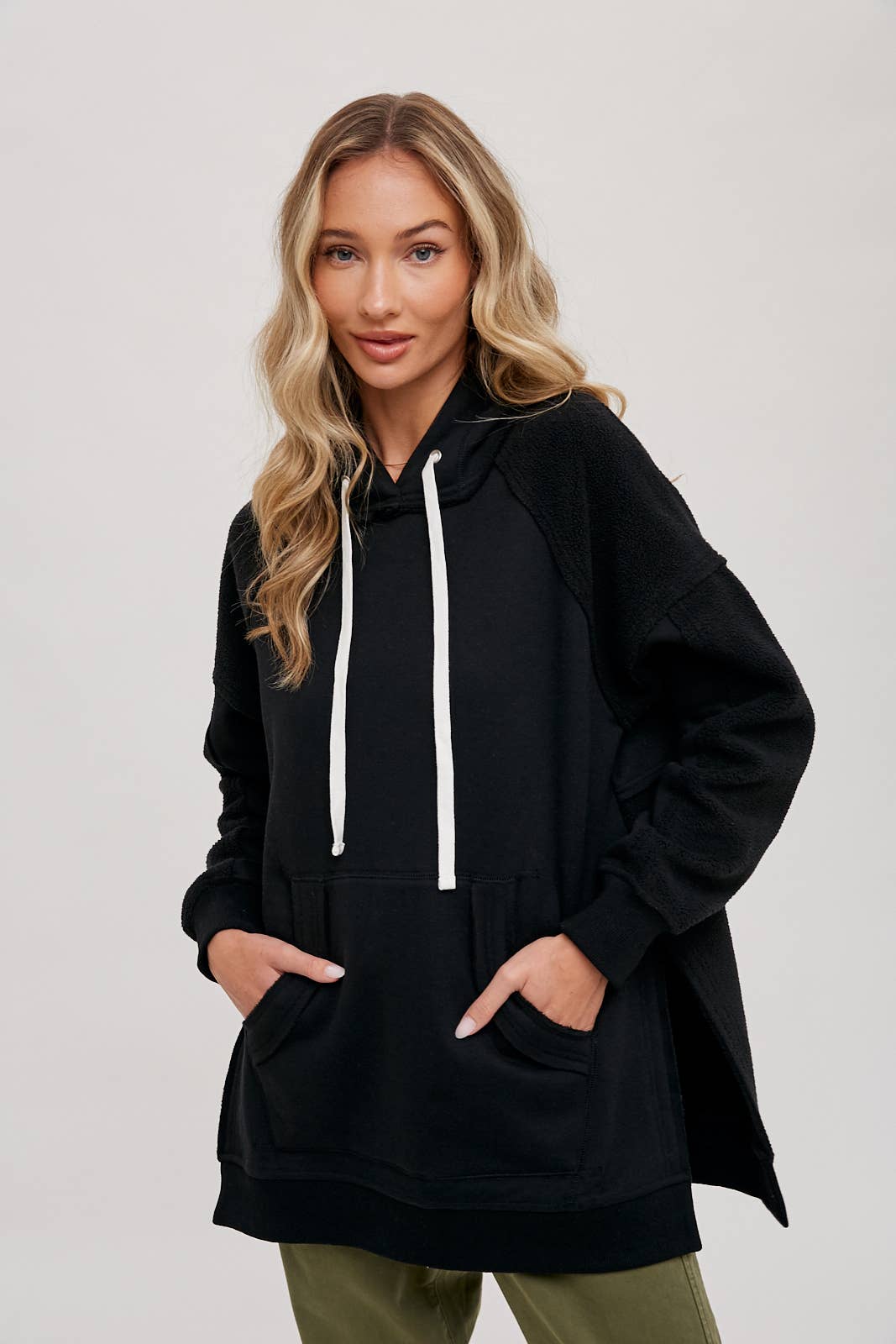 Bluivy - Wholesale Hoodie - Women's - FLEECE HOODIE TUNIC