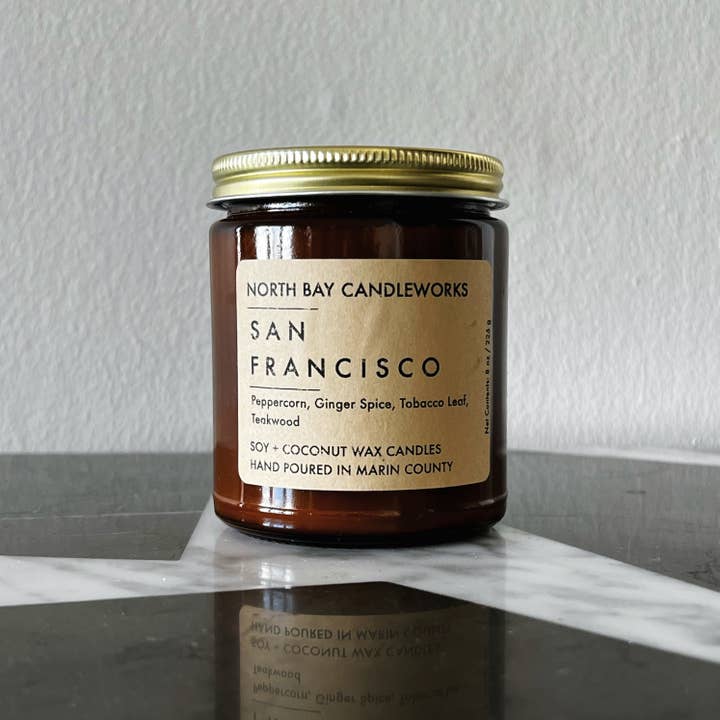 North Bay Candleworks - Wholesale Jar/Filled Candle - San Francisco (Standard Size, 8 oz)