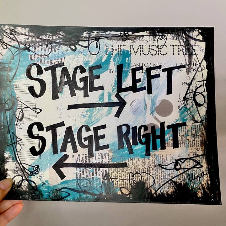 Lexicon of Love Music Art - Wholesale Art Print - THEATRE "Stage left, Stage right" - ART PRINT1
