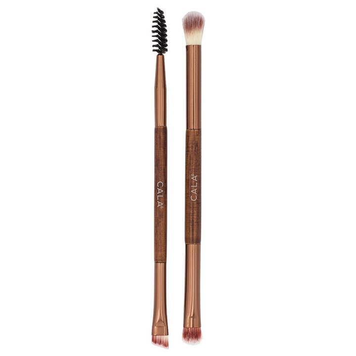 Sensibling Corp. - Wholesale Eye Makeup Brush - 2PCS - Bamboo Double Ended Eyeshadow and Brow Brushes1