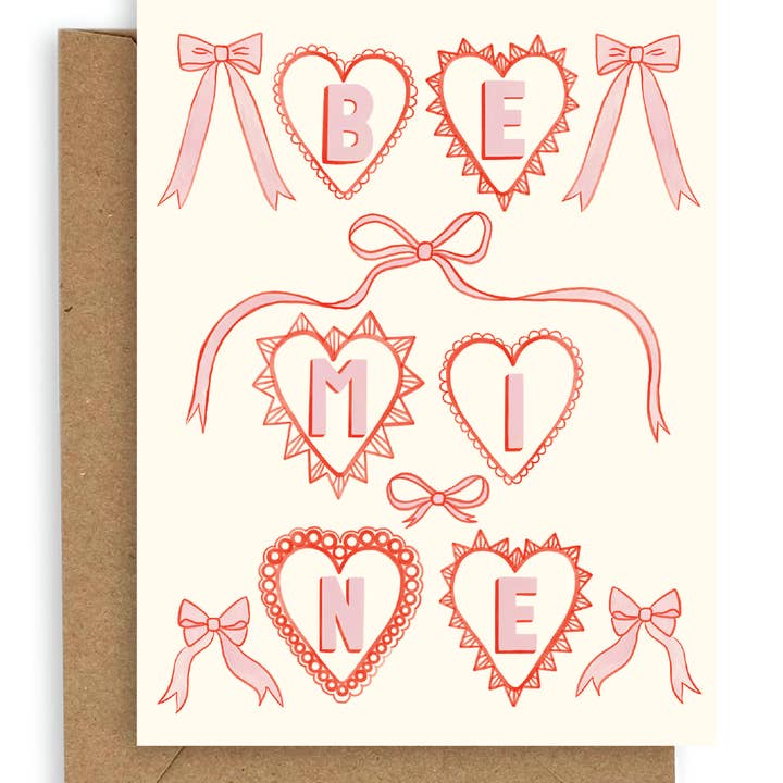 Heart Charms Be Mine Card for wholesale by Adelfi