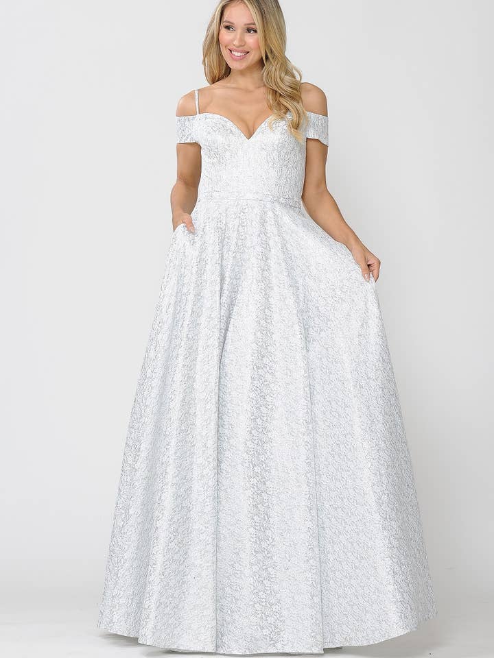 8380Ilumina a sala com um ombro frio de renda brilhante por atacado de POLY USA