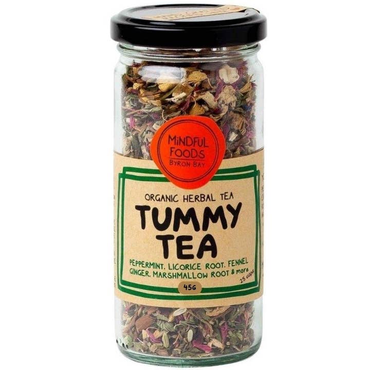 Mindful Foods - Wholesale Health/detox tea - Tummy Tea - Organic Herbal Tea - 45g Jar