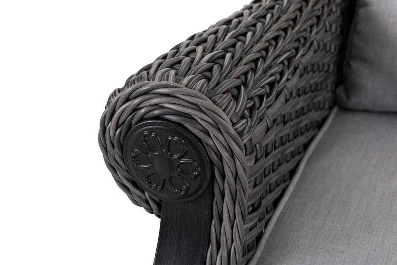 Grey 2 Lassen Wicker Swivel Rocking Chair for wholesale on Faire4