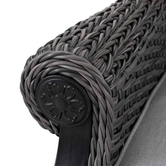 Grey 2 Lassen Wicker Swivel Rocking Chair for wholesale on Faire4