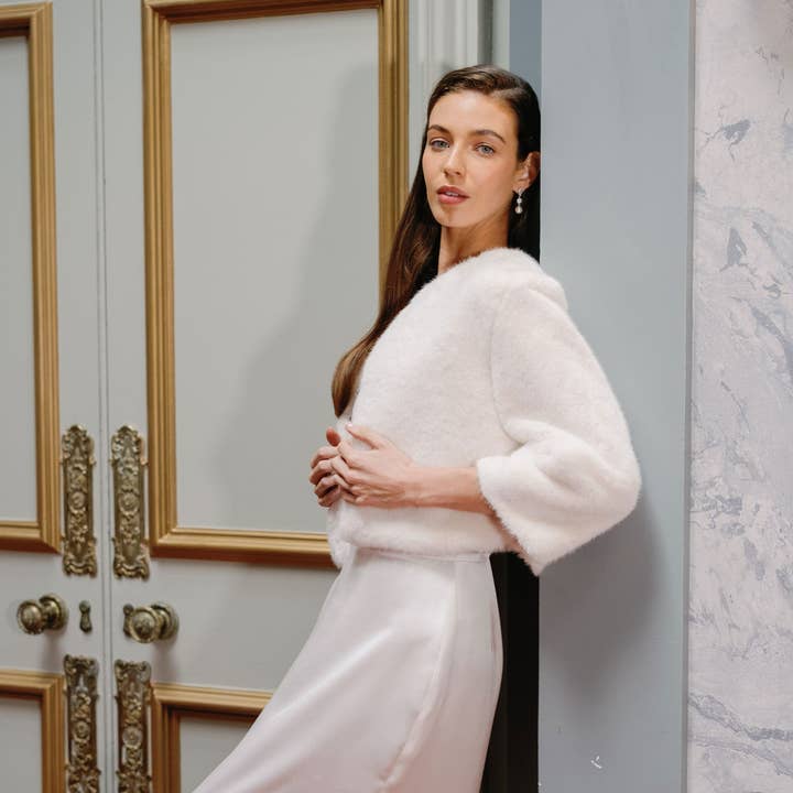 Liberty in Love - Wholesale Jacket - Women's - Serafina ivory faux fur bridal jacket6