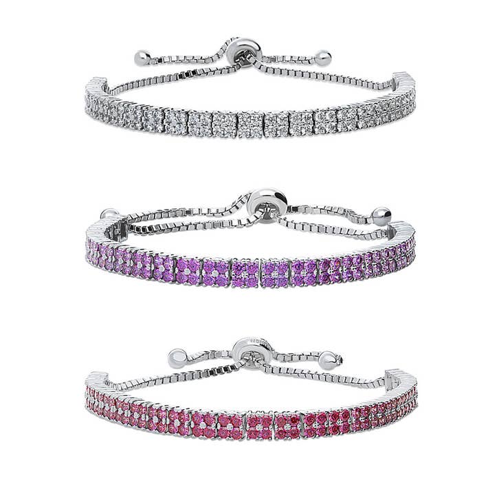 BERRICLE Sterling Sølv Bar Cubic Zirconia Tennisarmbånd for engroshandel hos BERRICLE