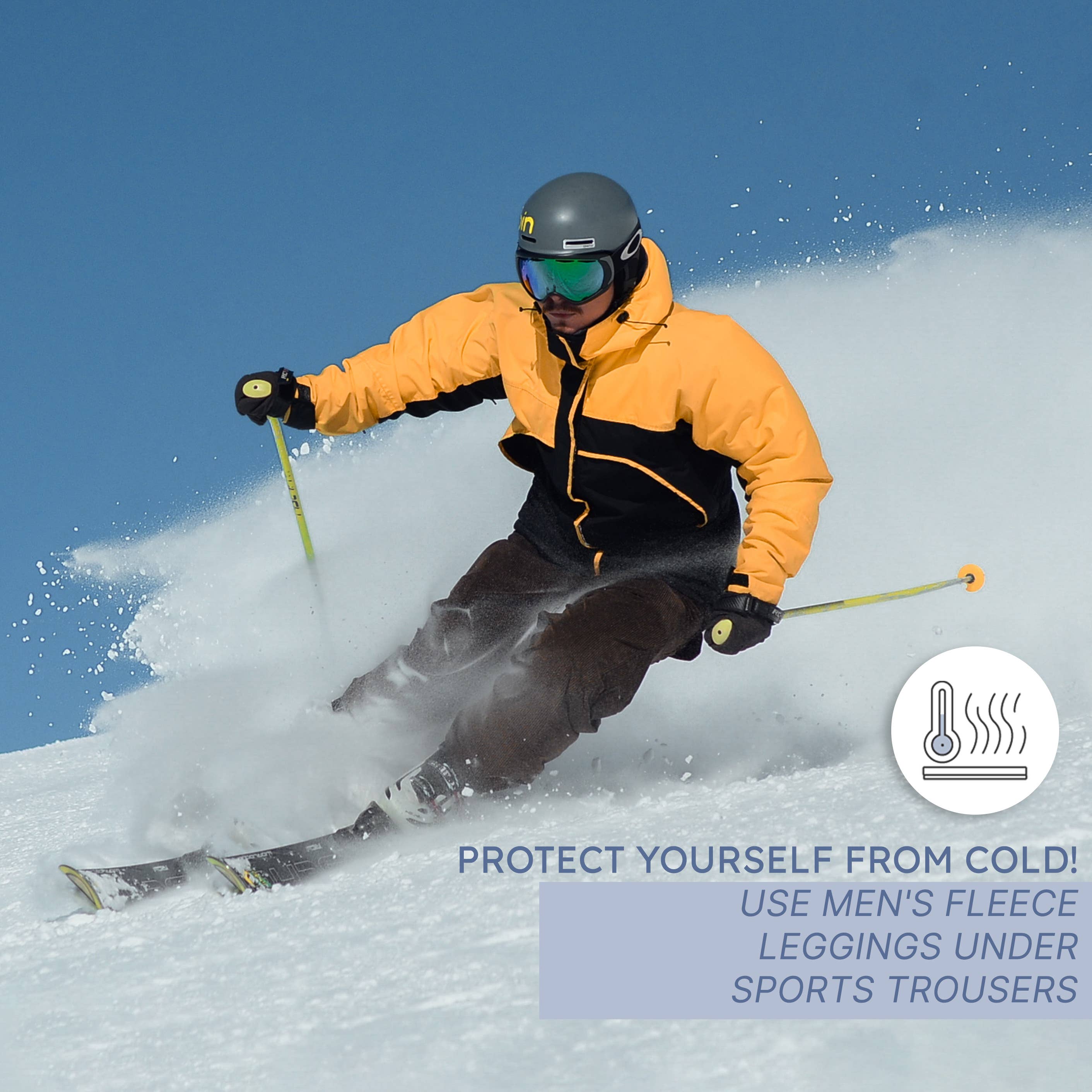 Black Men Thermal  Leggings with Fleece , 300 den for wholesale on Faire5