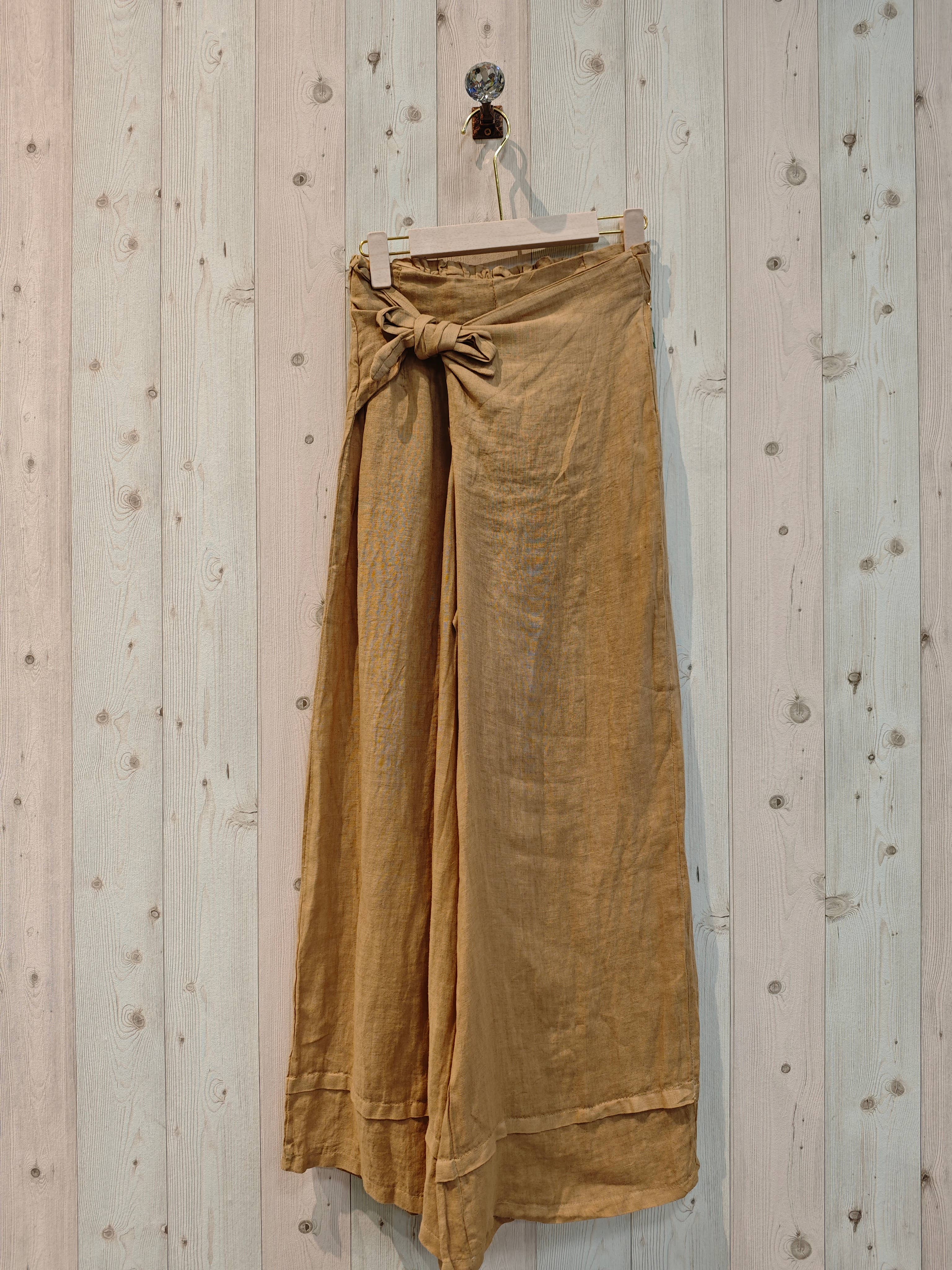 Linen & More - Vendita all'ingrosso Pantalone - Donna - Pantaloni con fusciacca in lino 100% REF 301881