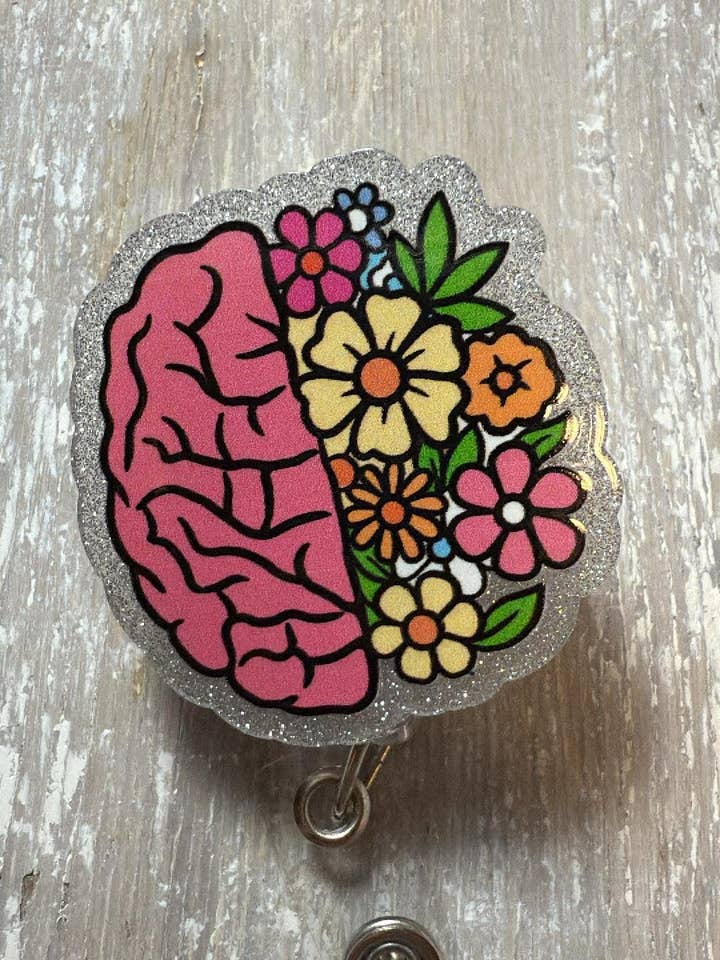 Badge ReeL Beautiful Brain for wholesale by The Wild Poppy