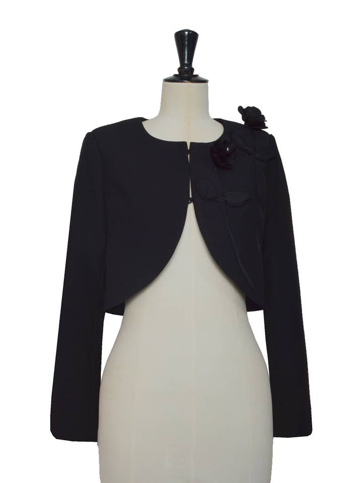 ELLI WHITE - Wholesale Jacket - Women's - Contrasted floral short jacket2