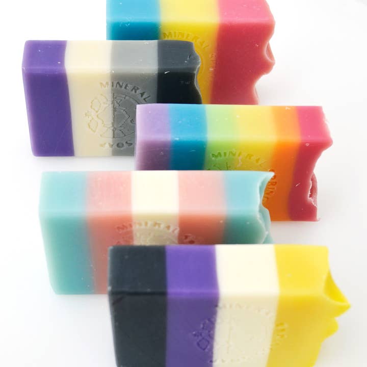 Modern Soapmaking - Wholesale Bar Soap - Pan Pride Strawberry Peach Bar Soap (LGBT+ Everyday is Pride Collection)3