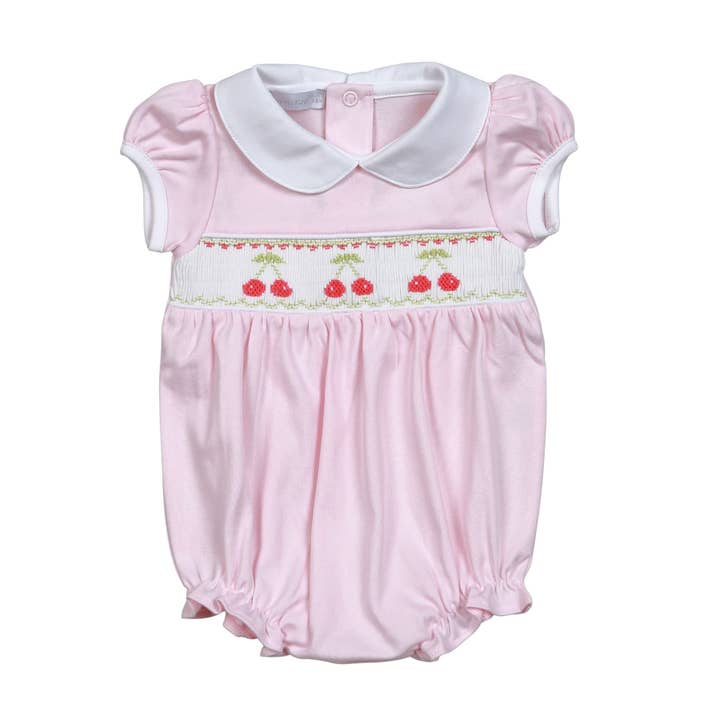 BER-730 HAND SMOCKED BERRIES BUBBLE for wholesale by Hug Me First