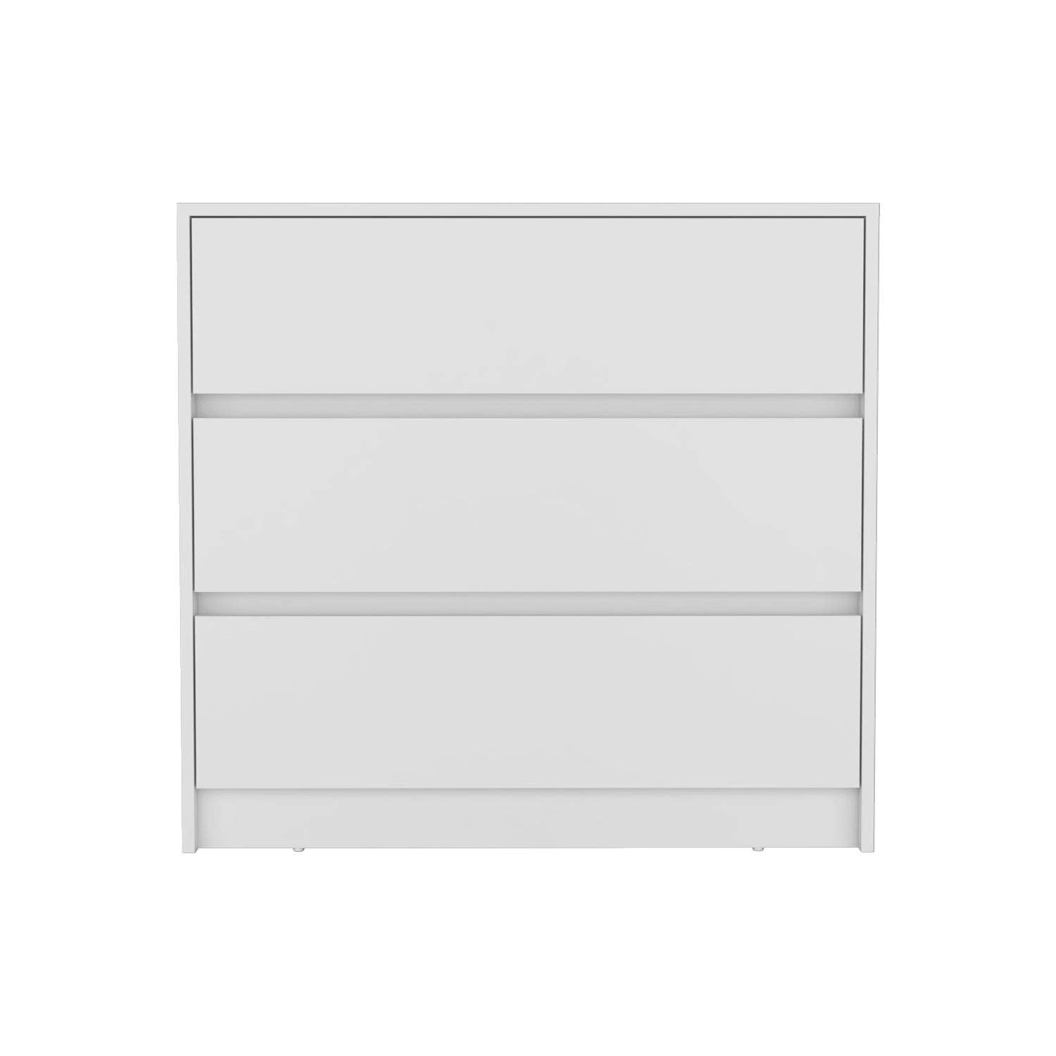 HomeRoots – wholesale Bedroom furniture – 33" White Three Drawer Dresser1