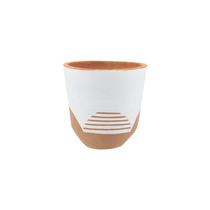 Foreside Home & Garden - Wholesale Plant Pot - Tala Boho White Garden Planter Pot Terracotta1