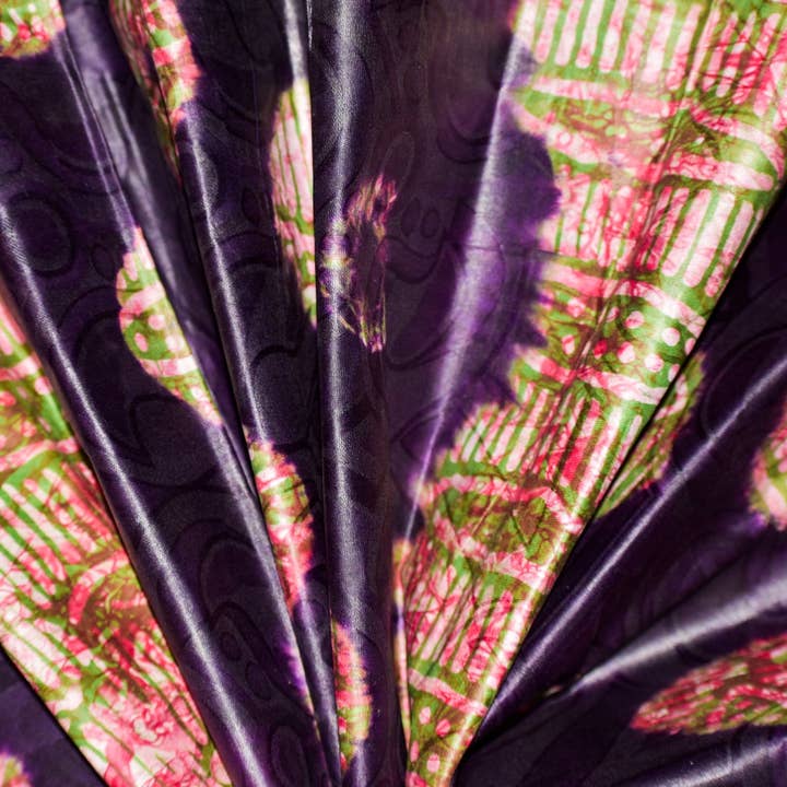 Sao Tome Pink Purple Adire for wholesale by Anike&Co