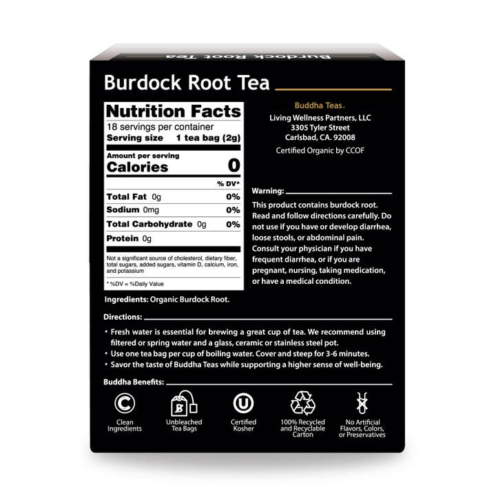 Buddha Teas - Wholesale Health/Detox Tea - Burdock Root Tea1