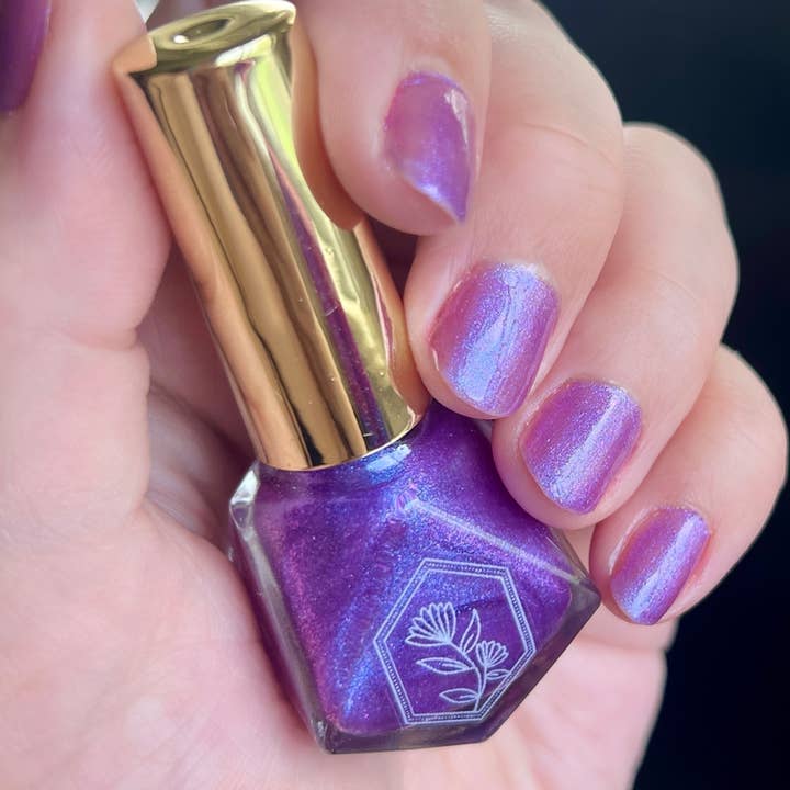 Palafoxia Beauty - Wholesale Nail Polish - Enchanted - Enchanting Glowing Purple Nail Polish