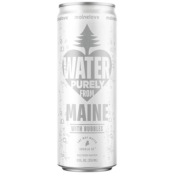 mainelove With Bubbles Seltzer 12oz | 24 Pack for wholesale by mainelove