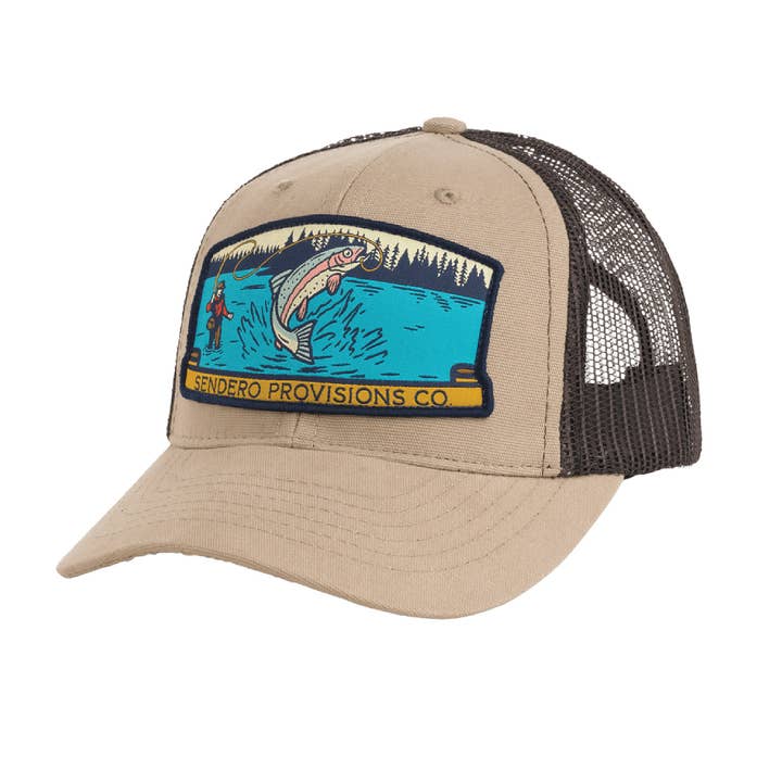 Cappello Fly Fisher - Cachi/Marrone per la vendita all'ingrosso da parte di Sendero Provisions Company
