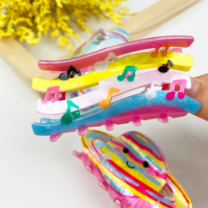 mildstyles - Wholesale Hair Clip - Women's - Musical Note Colored Hair Claw Clip