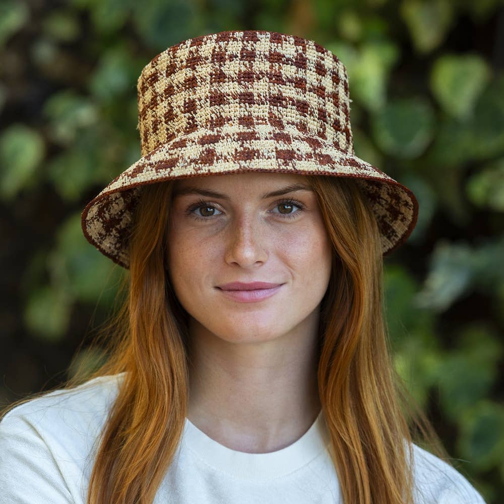 TRAVAUX EN COURS... - Wholesale Bucket Hat - Unisex - BOB RAPHIA checks4