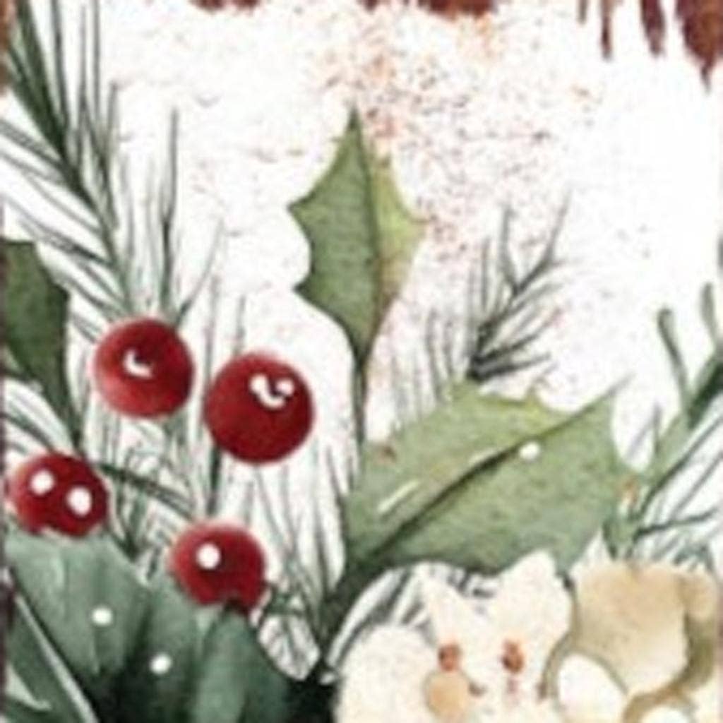 HomeRoots - Wholesale Garden Tool - 42" Green Red And White Solid Wood Christmas Poinsettia Garden Stake4