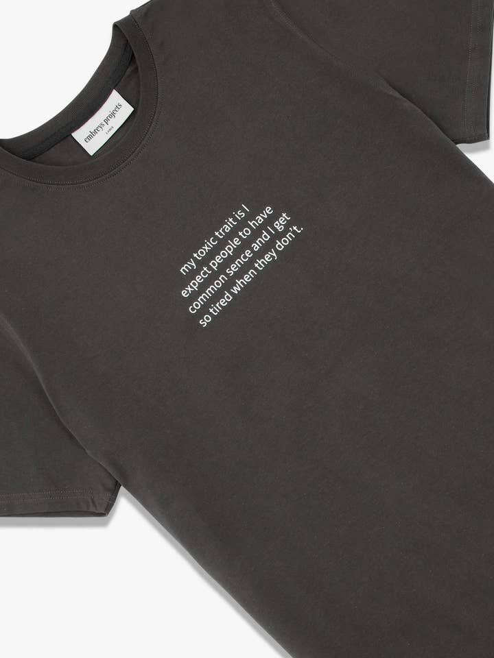 BELIEF SS TEE - PHANTOM for wholesale by embreys projects®