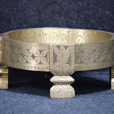 Brass Coffee Side Table with Decorative Flora for wholesale by VIRATRA ART DECOR