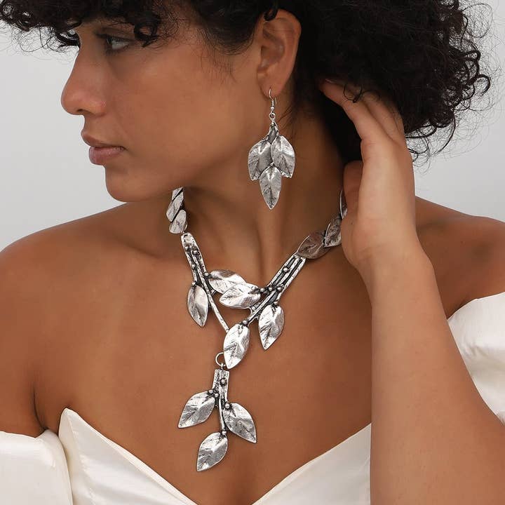 AVENS - Wholesale Jewelry Set - Fine silver plated hand made jewelry set
