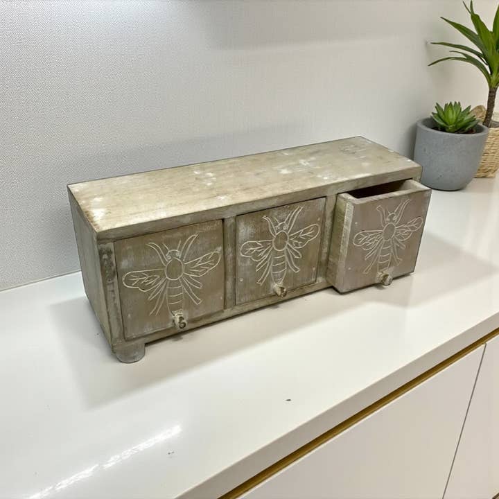 Wilco Home - Wholesale Jewellery box/organiser - Queen Bee 3 Drawer Dresser Box3