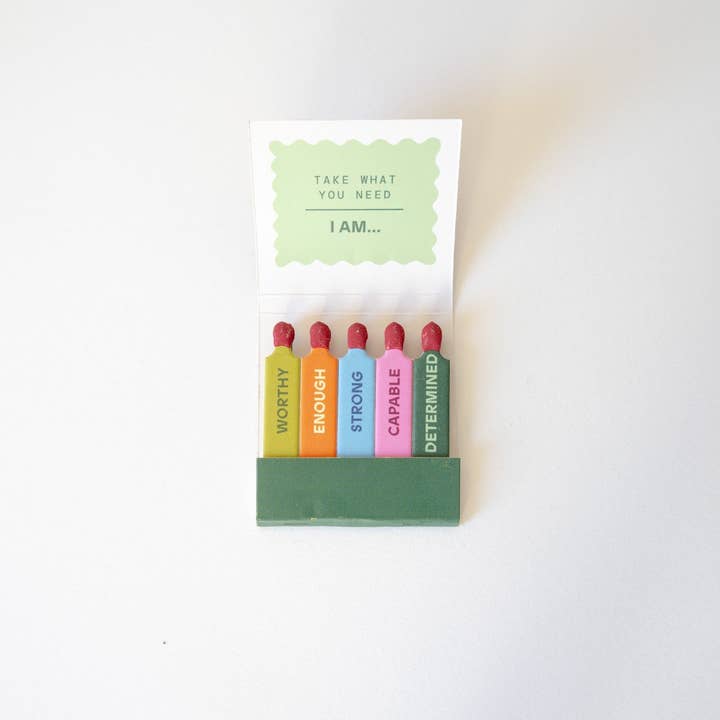 Lindy Stark Designs - Wholesale Matches - Self Love Affirmations Matchbook2