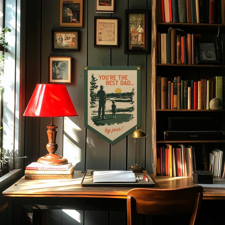 Je bent de beste vader van allemaal! Vilt kampvlag voor wholesale door Benoit's Design Co.