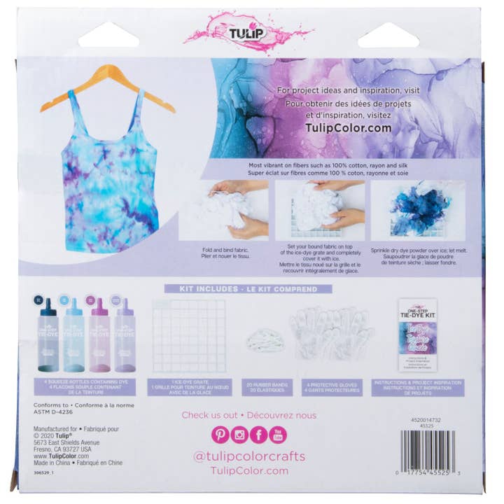 Ilovetocreate - Wholesale DIY Craft Kit - Tulip One-Step Ice Dye 4-Color Tie-Dye Kit1