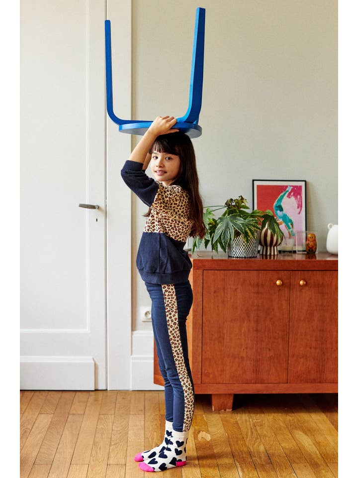 Leopardo bicolore Leggings leopardati bicolore Ondine #2471A in vendita all'ingrosso su Faire