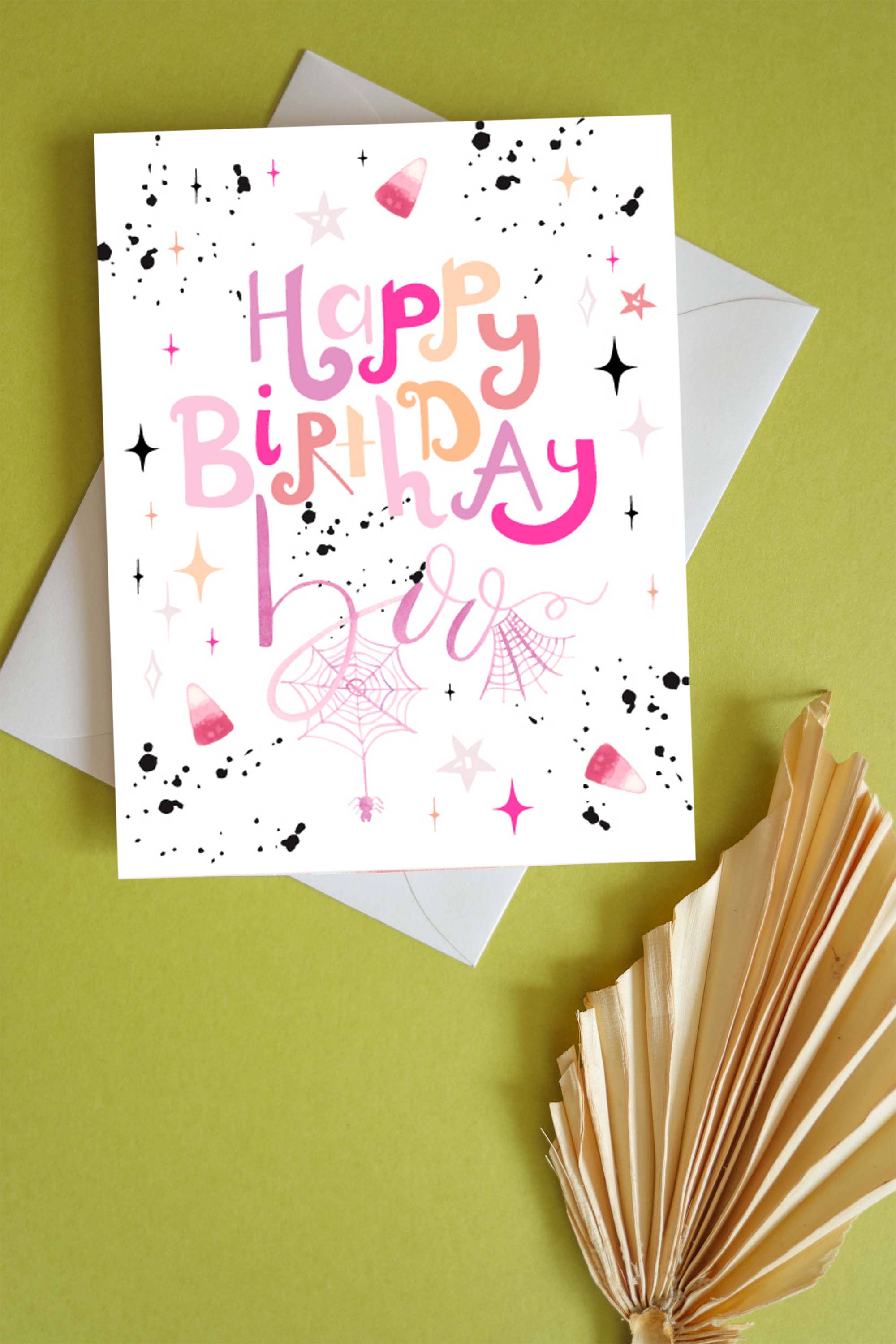 Stephanie Tara Stationery - Wholesale Birthday Card - happy birthday boo halloween card1