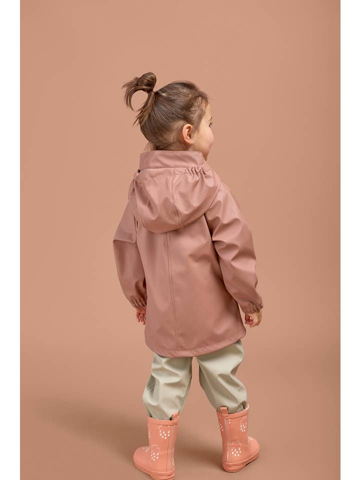 Grass & Air – wholesale Raincoat – Kids – Rose Kids Rain Jacket1