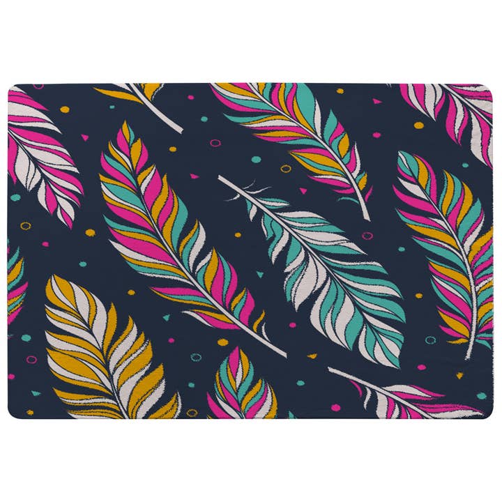 Retro farve fjer (tæppe) for engroshandel hos Benjamin Tate Design