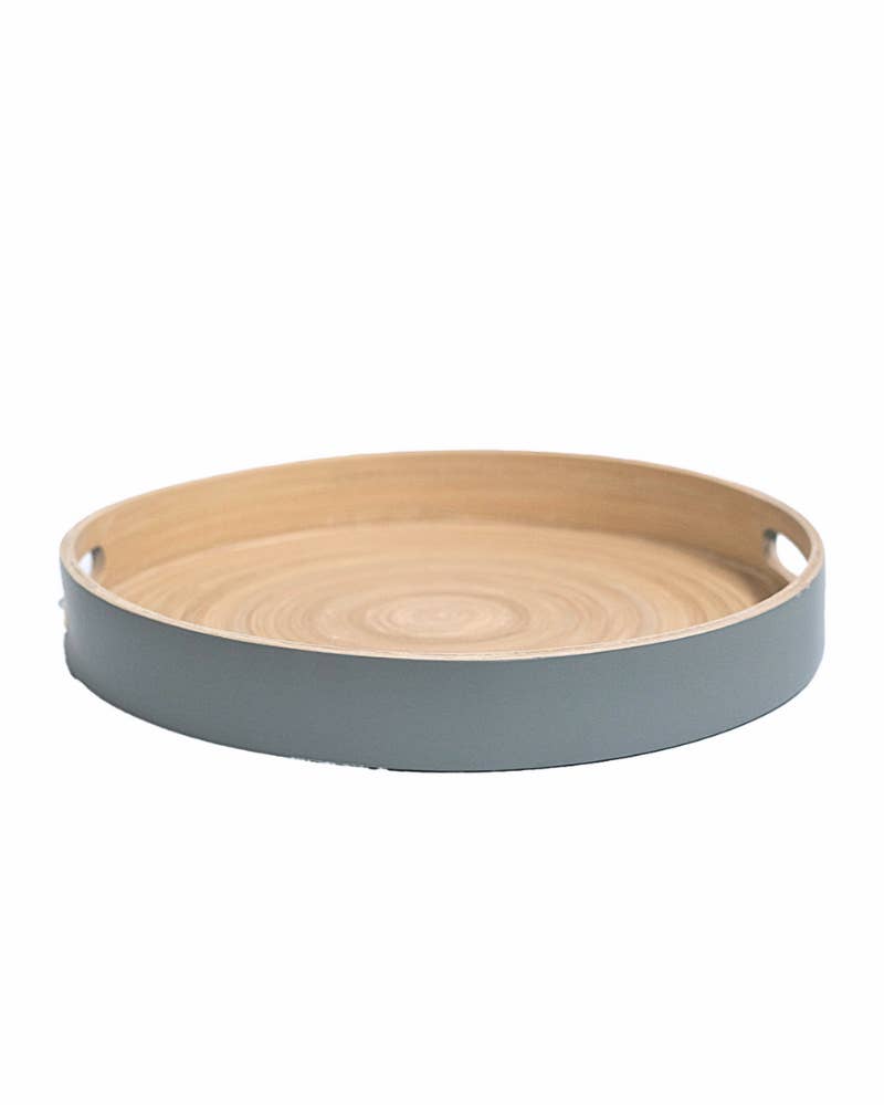porter green | style + sustainability - Wholesale Serving tray - Smoke | Sebss Small | Biodegradable Bamboo Tray