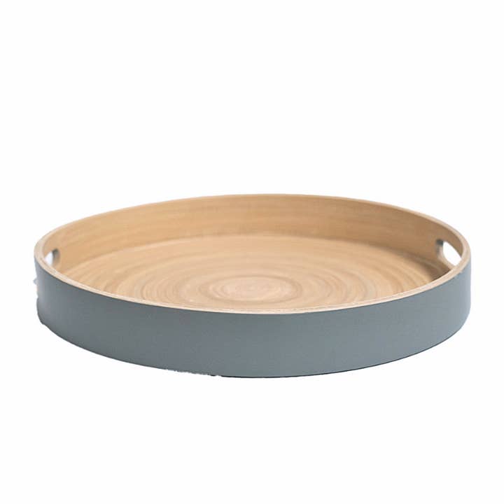 porter green | style + sustainability - Wholesale Serving tray - Smoke | Sebss Small | Biodegradable Bamboo Tray0