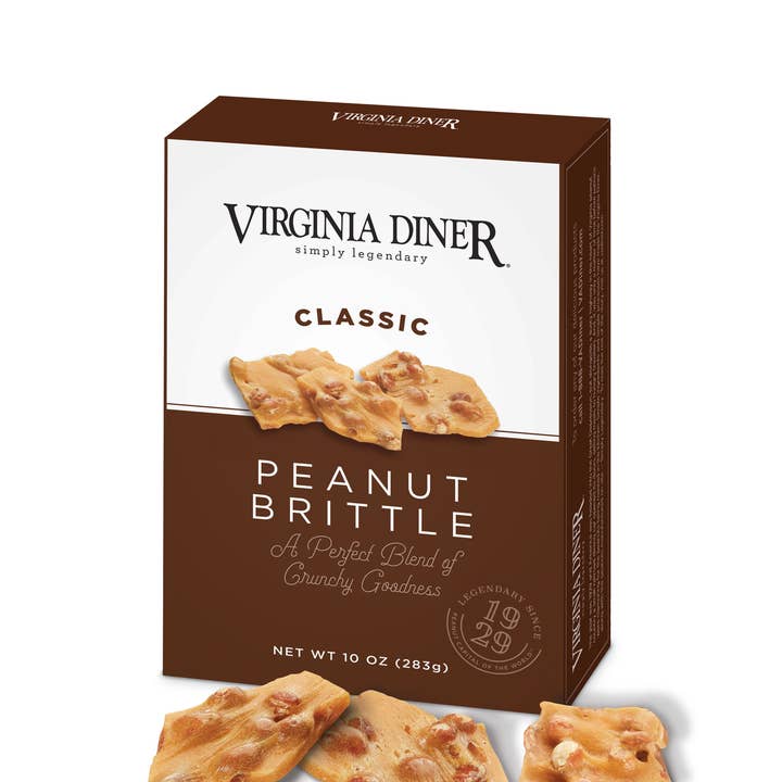 Virginia Diner, Inc. - Wholesale Brittle - Classic Peanut Brittle (10 Oz. Box)