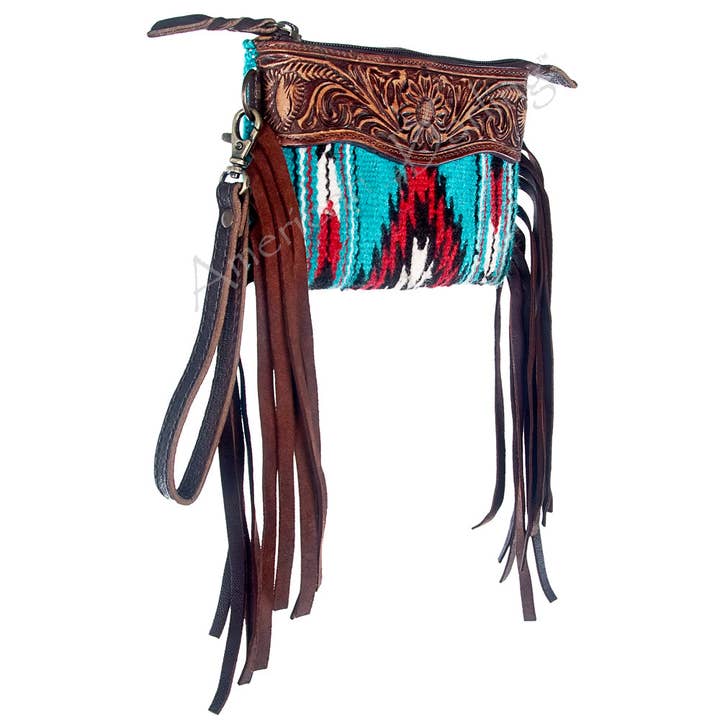 LC-ADBGZ179 Wristlet Genuine Western Leather Women Bag for wholesale by LS Western