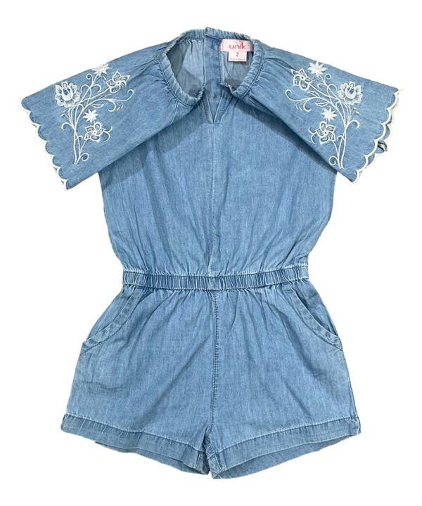 Unik - Venta al por mayor Peto - Mujer - Peto vaquero bordado 2-41