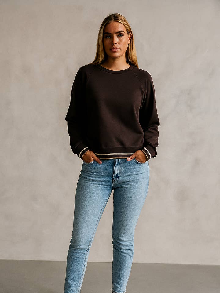 Langærmet sweatshirt til kvinder for engroshandel hos SUNNY STUDIO