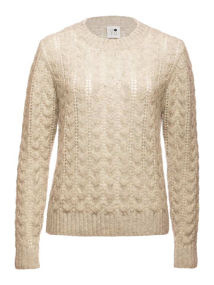 Camisola Verde Esmeralda com Gola Redonda por atacado de OO-TO