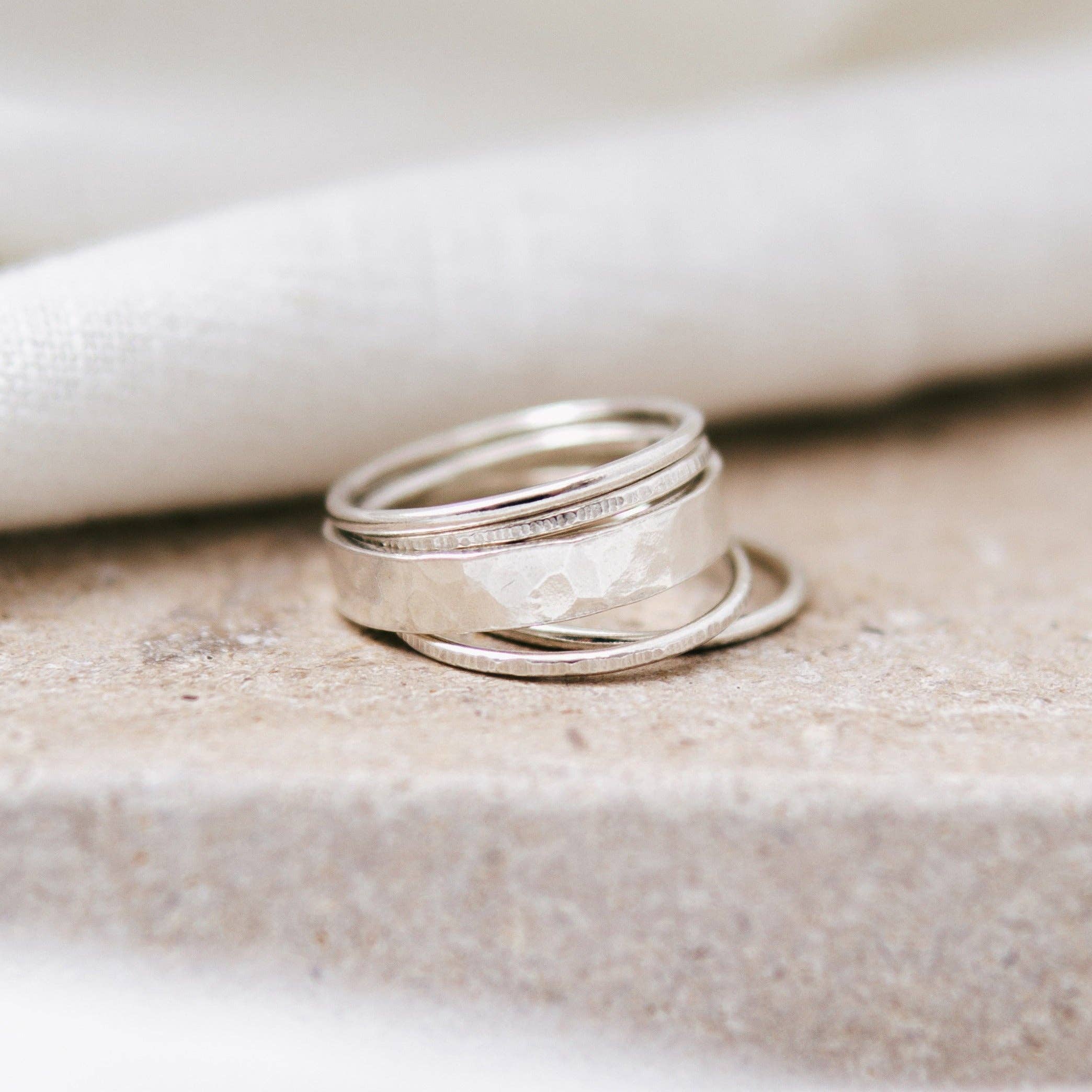 Imogen Rose Jewellery – wholesale Band/stacked ring – 'Delphine' Stacking Ring Set0