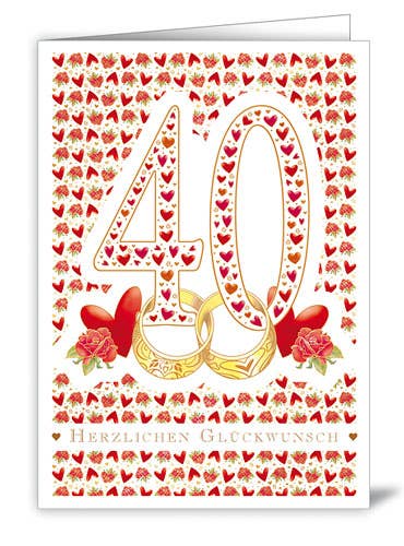 Actetre Deutschland Gmbh - Wholesale Birthday Card - 40 - Congratulations, 39990