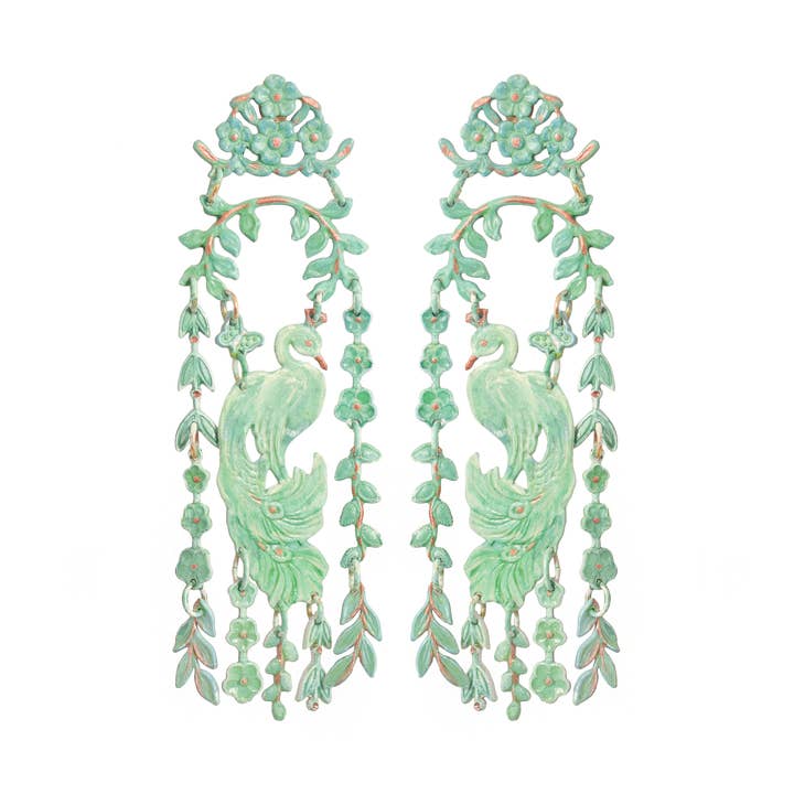 Jade Palace Garden Earrings for wholesale by We Dream in Colour