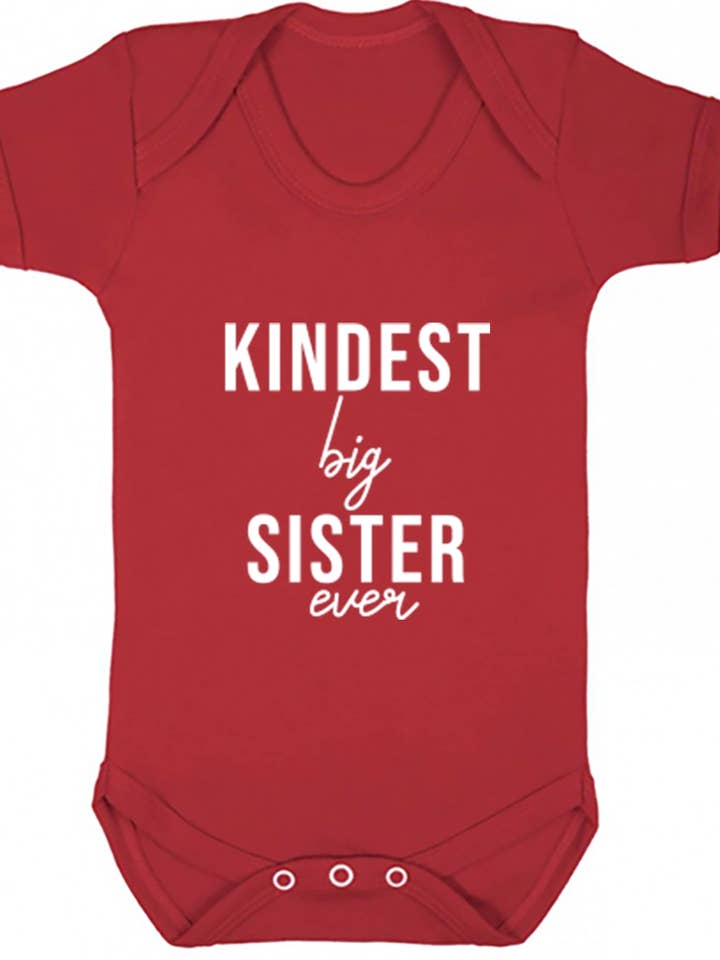 Gilet per neonato Kindest Big Sister Ever S0513 per la vendita all'ingrosso da parte di Illustrated Identity