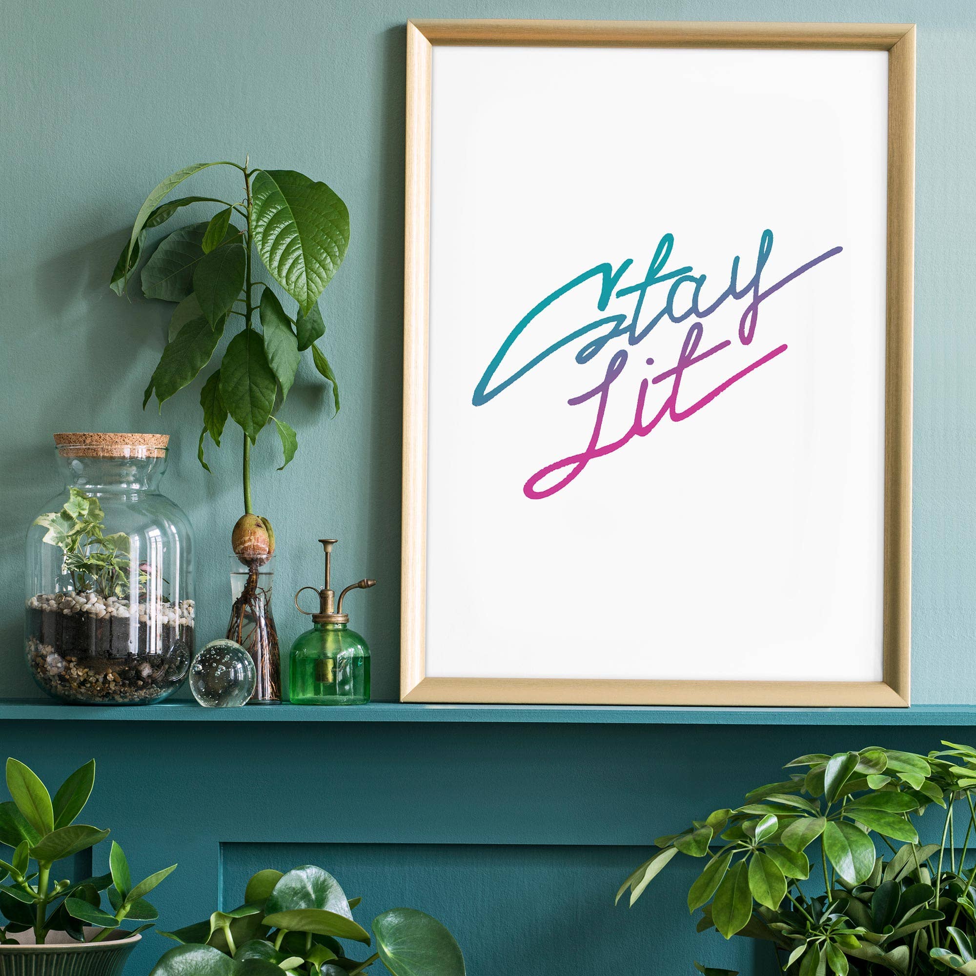 Ink & Drop – Großhandel Kunstdruck – Bleiben Sie beleuchtet Zit0